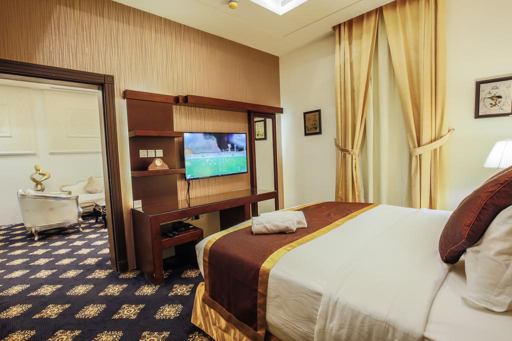 休息之夜公寓酒店 利雅德 外观 照片 A bedroom in the hotel